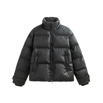 追素TS假两件棉衣立领加厚面包服