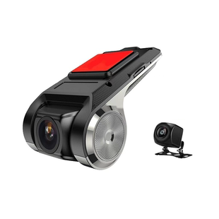 安卓大屏导航行车记录仪前后双录双摄AR实景ADAS高清夜视1080P