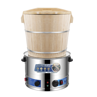 商用厨房高端神器木桶蒸饭圆形大号台湾饭团摆摊专用食堂一体蒸笼