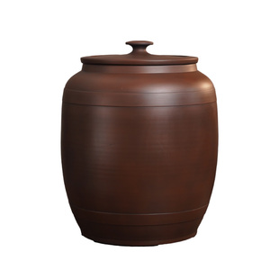 陶瓷米缸非景德镇米桶滇匠建水紫陶家用带盖高端面缸面粉密封防潮