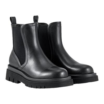 SAMEDELMAN黑色拼接切尔西靴