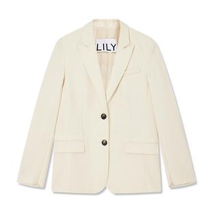 【LILY x Lucia设计师高定西装】商场同款全绵羊毛袖口两穿西装