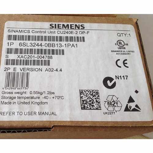 议价SIEMENS西门子G120控制单元6SL3244-0BB13-1PA1 CU240E-2全新