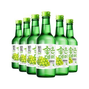 韩国进口好天好饮青葡萄味果味烧酒360ml*6瓶聚会聚餐小酌