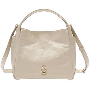 BAMPO半坡圆满包 头层牛皮菜篮子包通勤新款轻奢手拎单肩斜挎包女