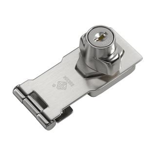 免打孔带锁锁牌双开门衣柜锁扣文件锁冰箱锁柜子锁柜门扣家用门锁