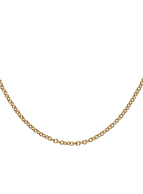 14K包金简约通勤圆o链条项链女