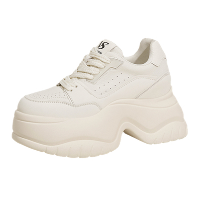 厚底增高8CM冬季加绒休闲面包鞋