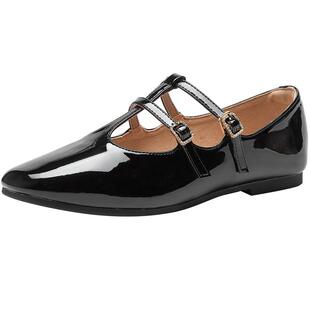 热风浅口单鞋女款2025年秋季新款气质通勤女鞋配裙子一字带鞋子