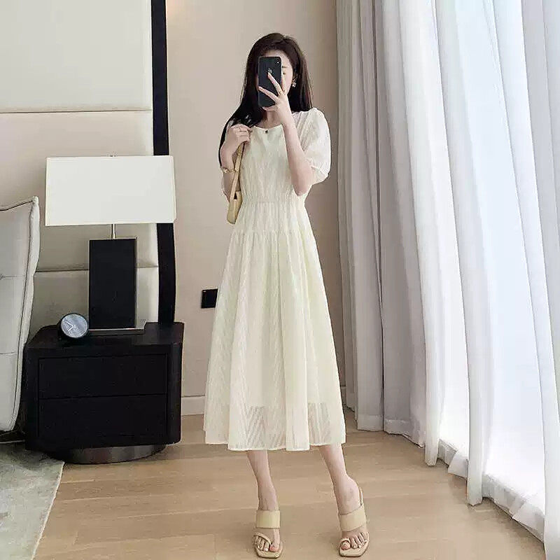 夏娃的女装奥特莱斯一线大牌专柜撤柜清仓小个子雪纺连衣裙女气质