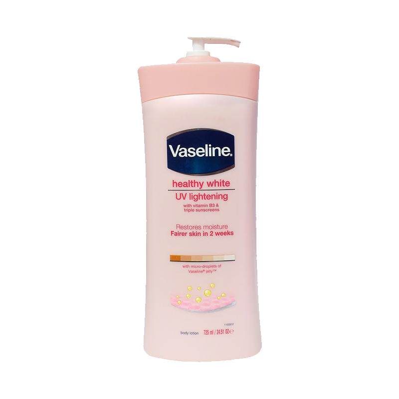 Vaseline凡士林烟酰胺身体乳725ml保湿滋润 乳液印度提亮淡香燕麦