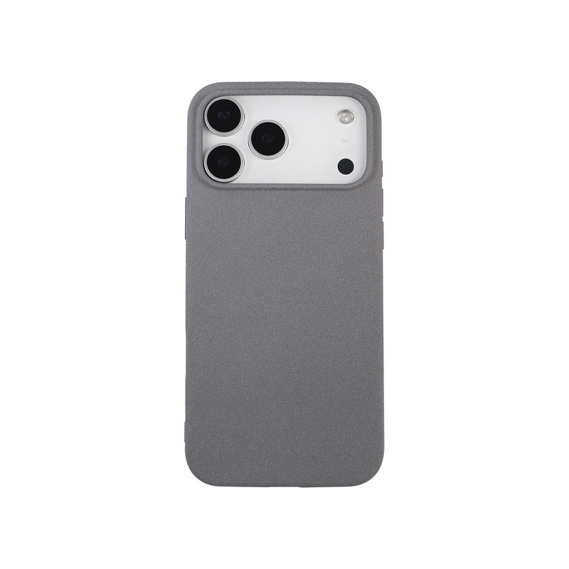 18粗磨砂颗粒手感适用iPhone17ProMax手机壳大孔火山口苹果Air硅胶软壳16plus简约小众纯色15全包14