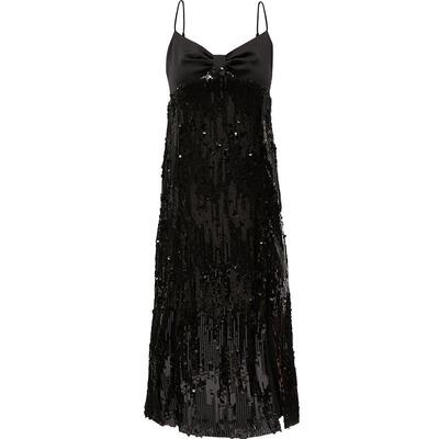 ONLY开叉中长款无袖连衣裙