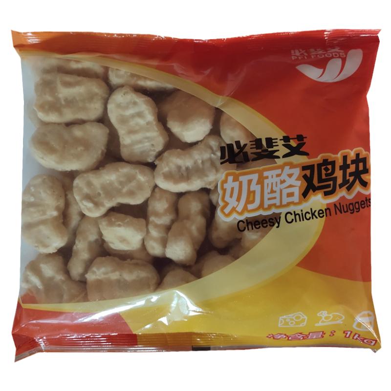 必 斐艾奶酪雞塊芝士雞塊西餐咖啡店油炸甜品1千克10袋江浙滬包郵