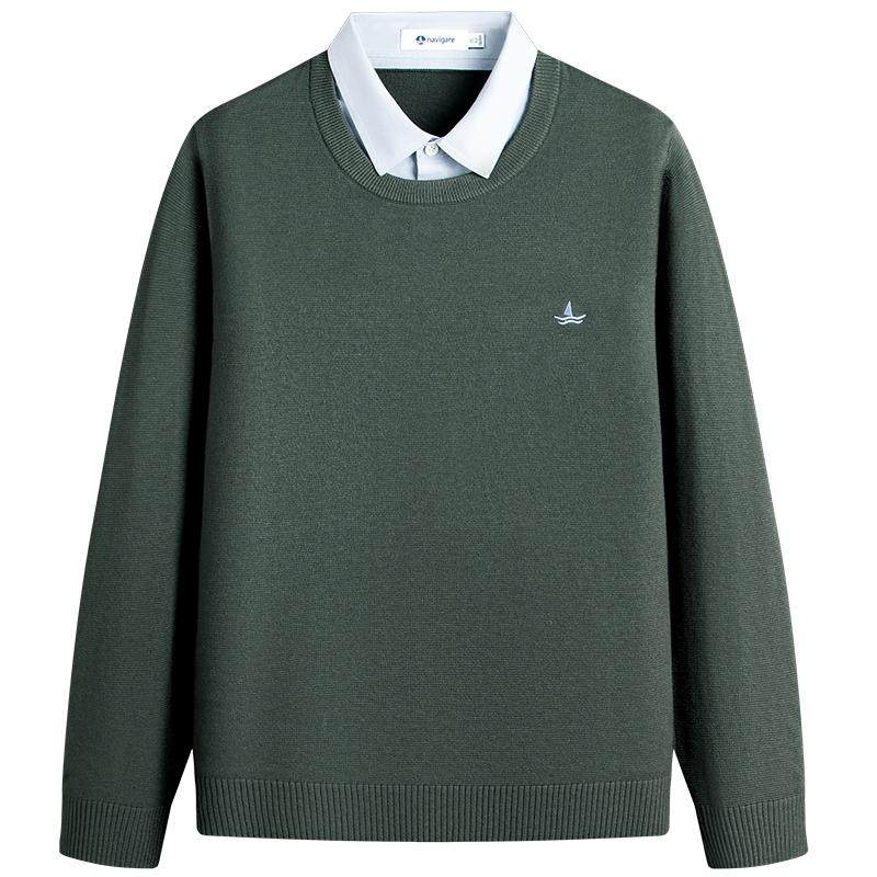 Navigare�����С������Ǯ���������֯���д�����Ʒͨ������ë�� �ǽ�ɫ 3XL