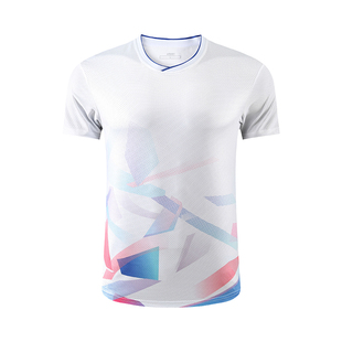 新款速干羽毛球服男女短袖比赛排球网球运动衣夏乒乓球衣队服定制