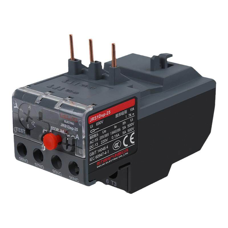 德力西热继电器电机220V过载过热保护器JRS1D-25/Z 交流接触器NR2