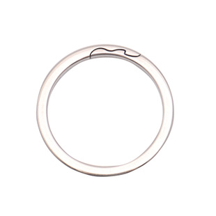 侧开浪花型纯钛合金钥匙圈中走丝纯钛EDC男士钥匙环汽车钥匙扣