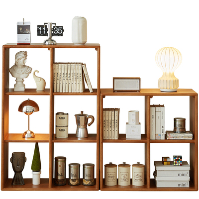 爱木思林实木书架自由组合格子柜