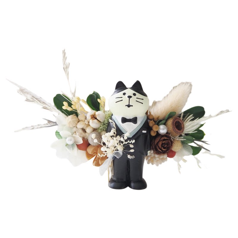 永生花胸花猫咪新郎新娘胸花腕花