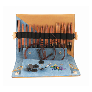 KnitPro GINGER 31281 31282进口复古色桦木可拆环针针头套装工具