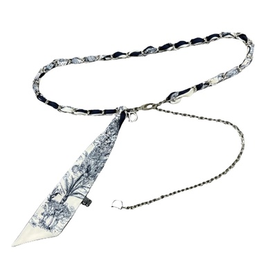 丝巾腰链配饰女金属链条腰带配饰