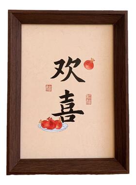 新中式国风装饰画桌面摆件