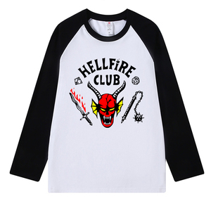Stranger Things Hellfire Club Women T shirt奇物怪语服装上衣