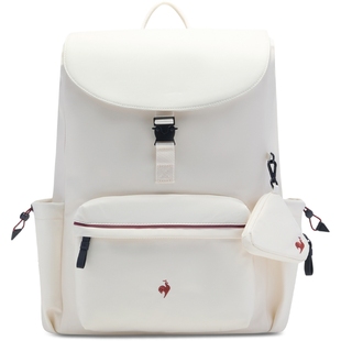 乐卡克法国公鸡2025年秋冬新品男女同款大容量通勤翻盖舒适双肩包