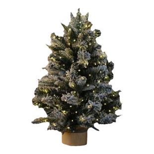 圣诞树新款带灯圣诞节家用迷你小型桌面装饰品裸树diy摆件套餐