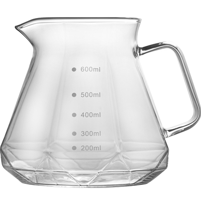 咖啡高硼硅透明云朵壶公道杯