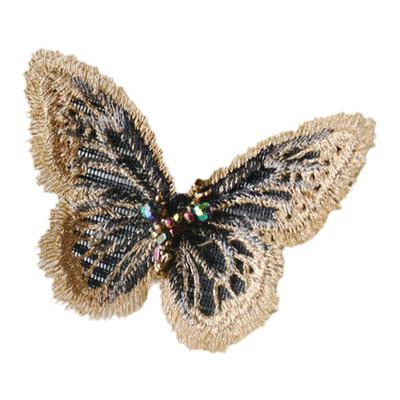 蝴蝶韩版刺绣头饰刘海贴