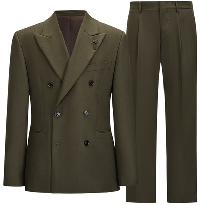 LARDINI羊毛斜纹西服套装