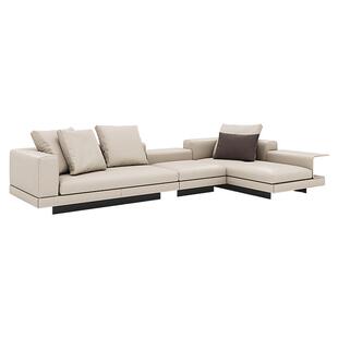 Toppinis意式极简康纳利转角L型真皮沙发别墅客厅高端大气设计师