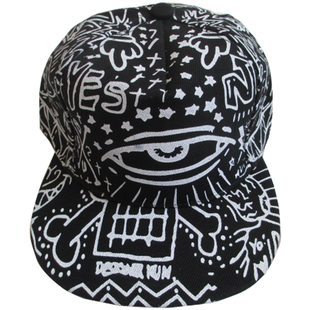 帽子棒球帽嘻哈帽女帽子平盖男帽子平沿遮阳帽街舞帽子宽沿网红帽