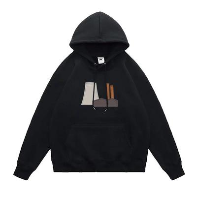 百搭袂衽休闲连帽卫衣