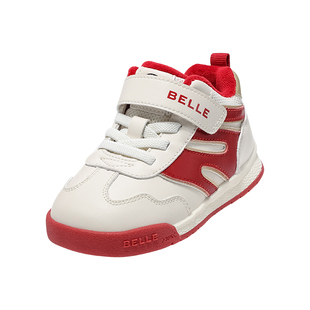 百丽童鞋秋冬加绒保暖休闲鞋儿童时尚运动鞋二棉板鞋男女童T头鞋