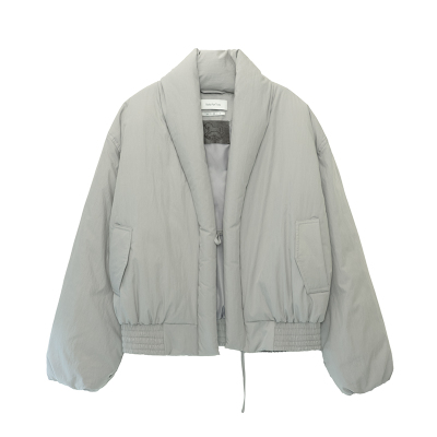 SoloForTwo直领短款收腰羽绒服