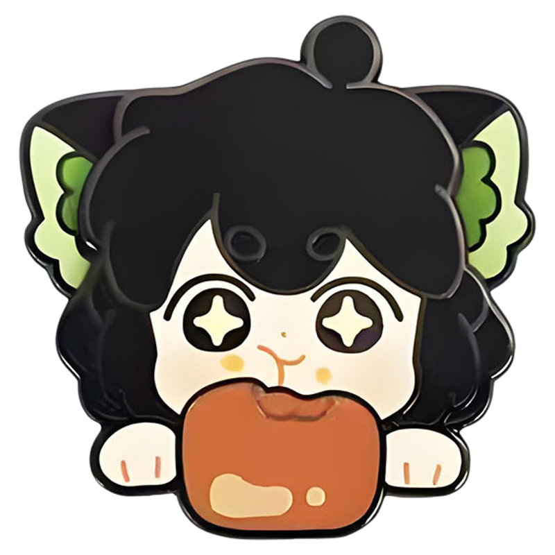 罗小黑徽章高颜值可爱动漫周边超萌可动耳晃晃收藏纪念高品质礼物