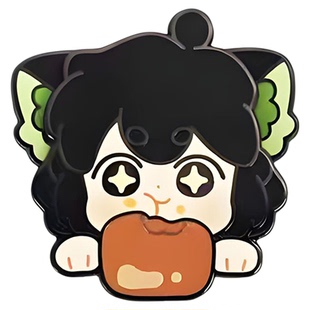 罗小黑徽章高颜值可爱动漫周边超萌可动耳晃晃收藏纪念高品质礼物