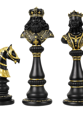 国际象棋样板房树脂金银