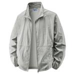 夏季外套男2026新款户外风衣单层夹克防紫外线轻薄立领防晒衣大码