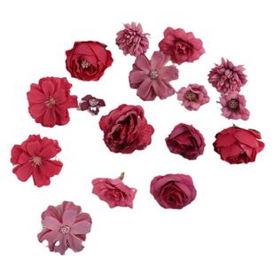 簪花学士帽diy手工吧唧痛包材料仿真花 谷美拍摄古风发饰家居装饰