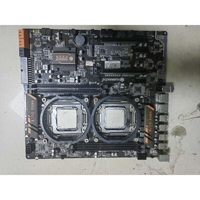 【议价-可维修】华南金牌X79双路主板，带两颗E5-2650V2 CPU，支