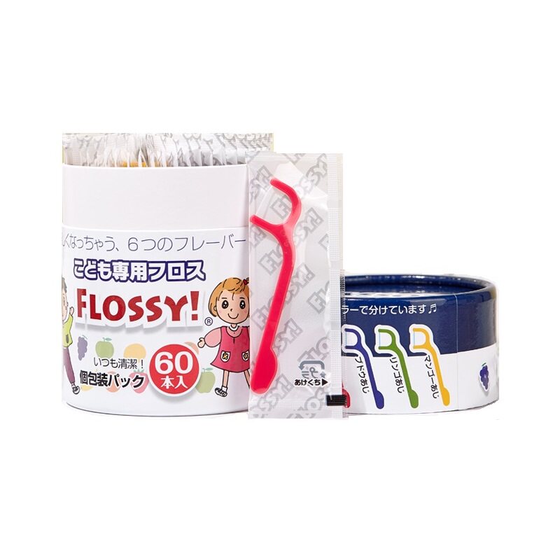 日本flossy牙线棒水果味独立包装