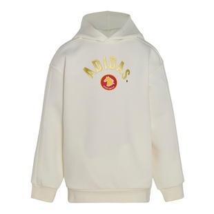 adidas阿迪达斯新年款马年细节套头衫春男女大童连帽卫衣 KG5930