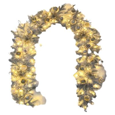 琳翔植绒藤条圣诞装饰品落雪藤条