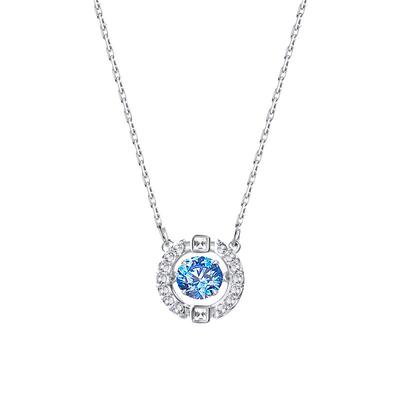 跳动的心锁骨链Swarovski