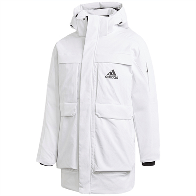 Adidas/阿迪达斯正品男子冬季连帽保暖户外运动羽绒服外套 GN9838