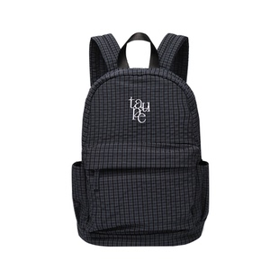 Unique blue原创尼龙防水大容量双肩包旅行学生韩系绣花书包日系